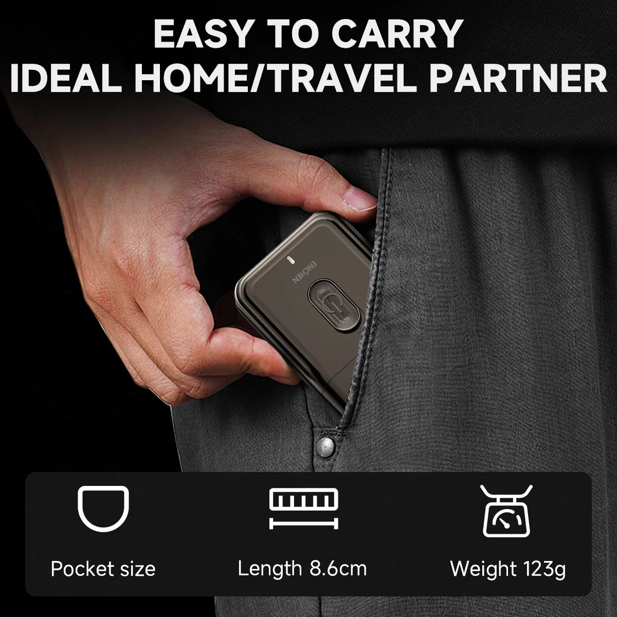 Afeitadora eléctrica compacta recargable ENCHEN