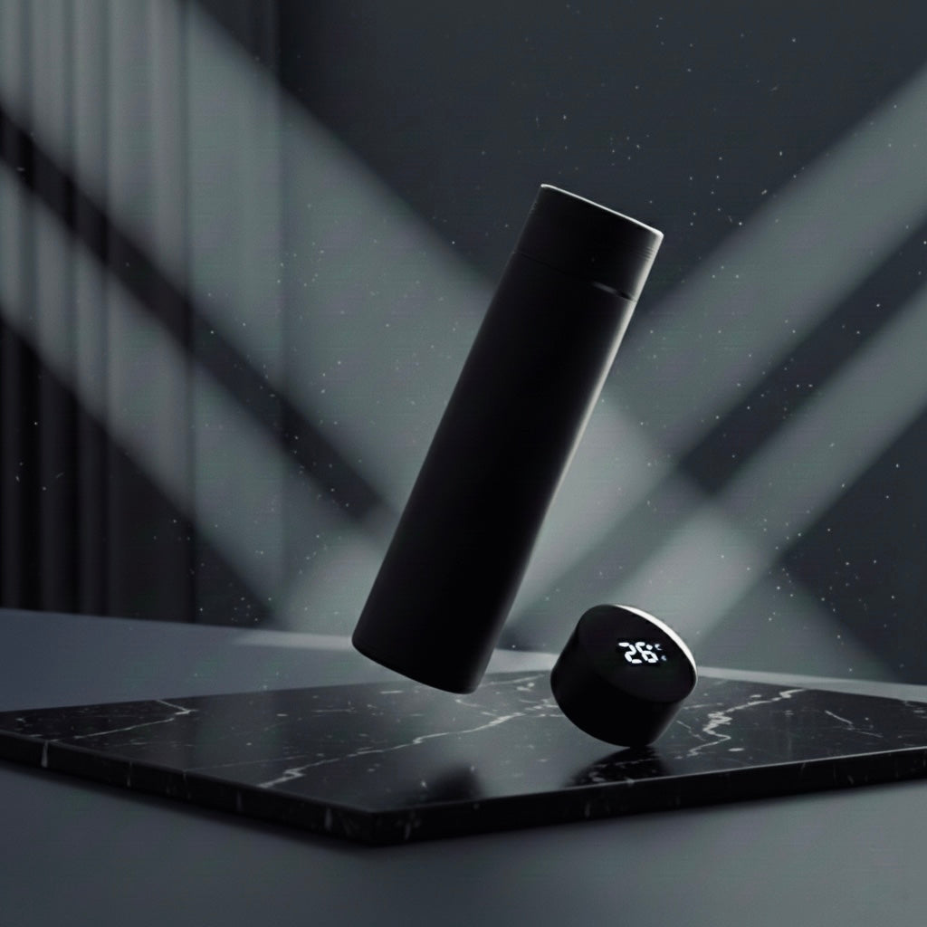 Botella térmica 500 ml con display de temperatura – Acero inoxidable