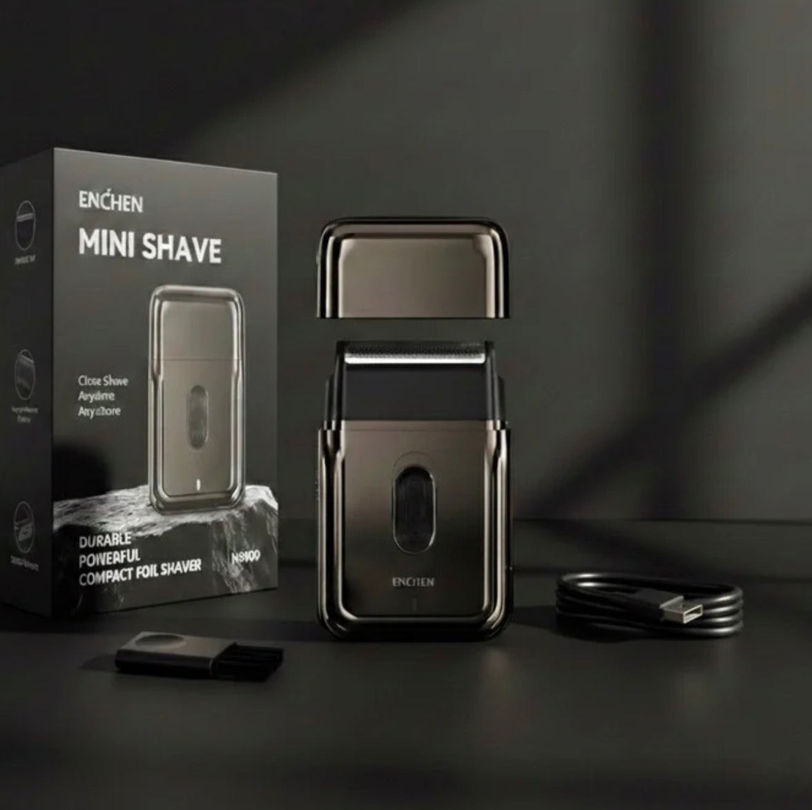 Afeitadora eléctrica compacta recargable ENCHEN