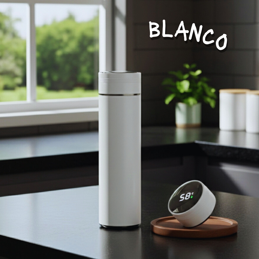 Botella térmica 500 ml con display de temperatura – Acero inoxidable